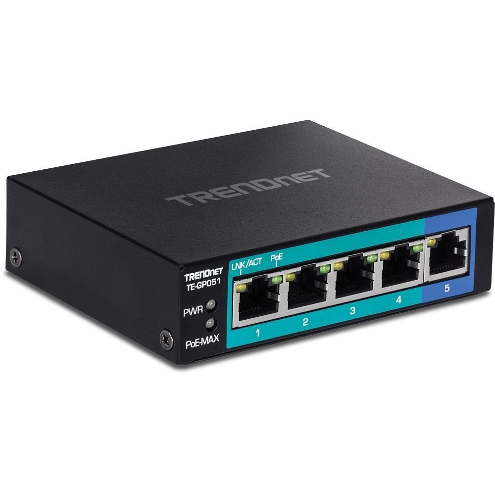 TRENDnet TE-GP051 5 Ports Ethernet Switch - Gigabit Ethernet - 1000Base-X