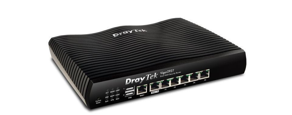 Draytek Vigor 2927 [Uk/Ie] Wired Router Gigabit Ethernet Black (Draytek Vigor 2927 Dual Et GB Wan Router)