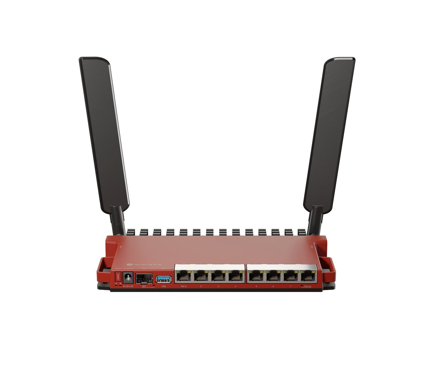 Mikrotik L009UiGS-2HaxD-IN Wireless Router Gigabit Ethernet Single-Band [2.4 GHz] Red (MikroTik L009 8 Port PoE WiFi 6 High Performance Router - L009UiGS-2HaxD-IN)