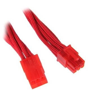 BitFenix Bfa-Msc-6Peg45rr-Rp Internal Power Cable 0.45 M (BitFenix Alchemy 6Pin PCIe Extension 45CM - Sleeved Red/Red)