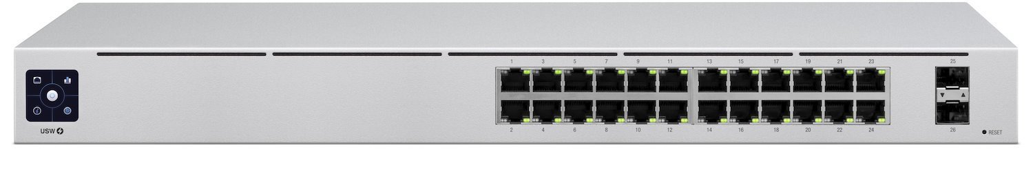 Ubiquiti UniFi Usw-24 Network Switch Managed L2 Gigabit Ethernet [10/100/1000] Silver (Ubiquiti Switch UniFi 24xRJ45 GBit/2xSFP Managed Gen2 19 Rack-Mountable Fanless 1 3 Touchscreen)