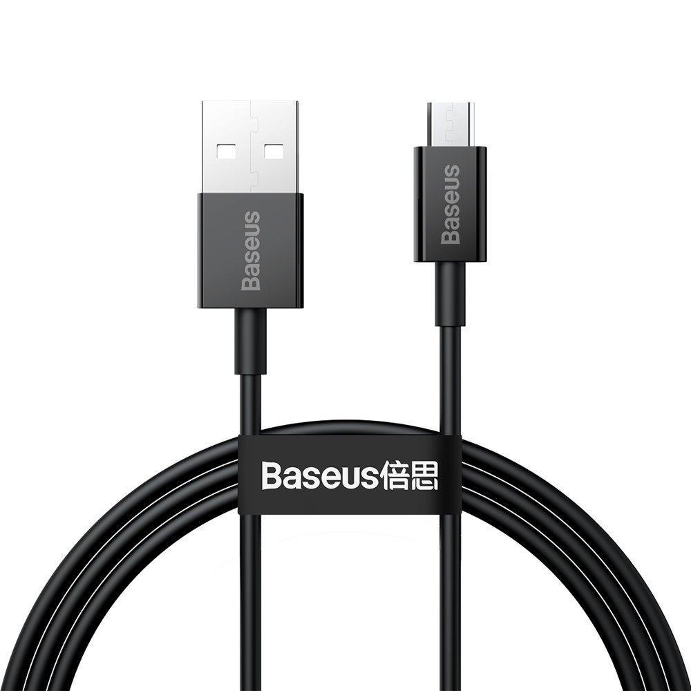 Baseus Camys-01 Mobile Phone Cable Black 1 M Usb A Micro-USB B (Baseus Superior Fast Charge Usb-A To Micro-USB Cable 2A 1M - Black)