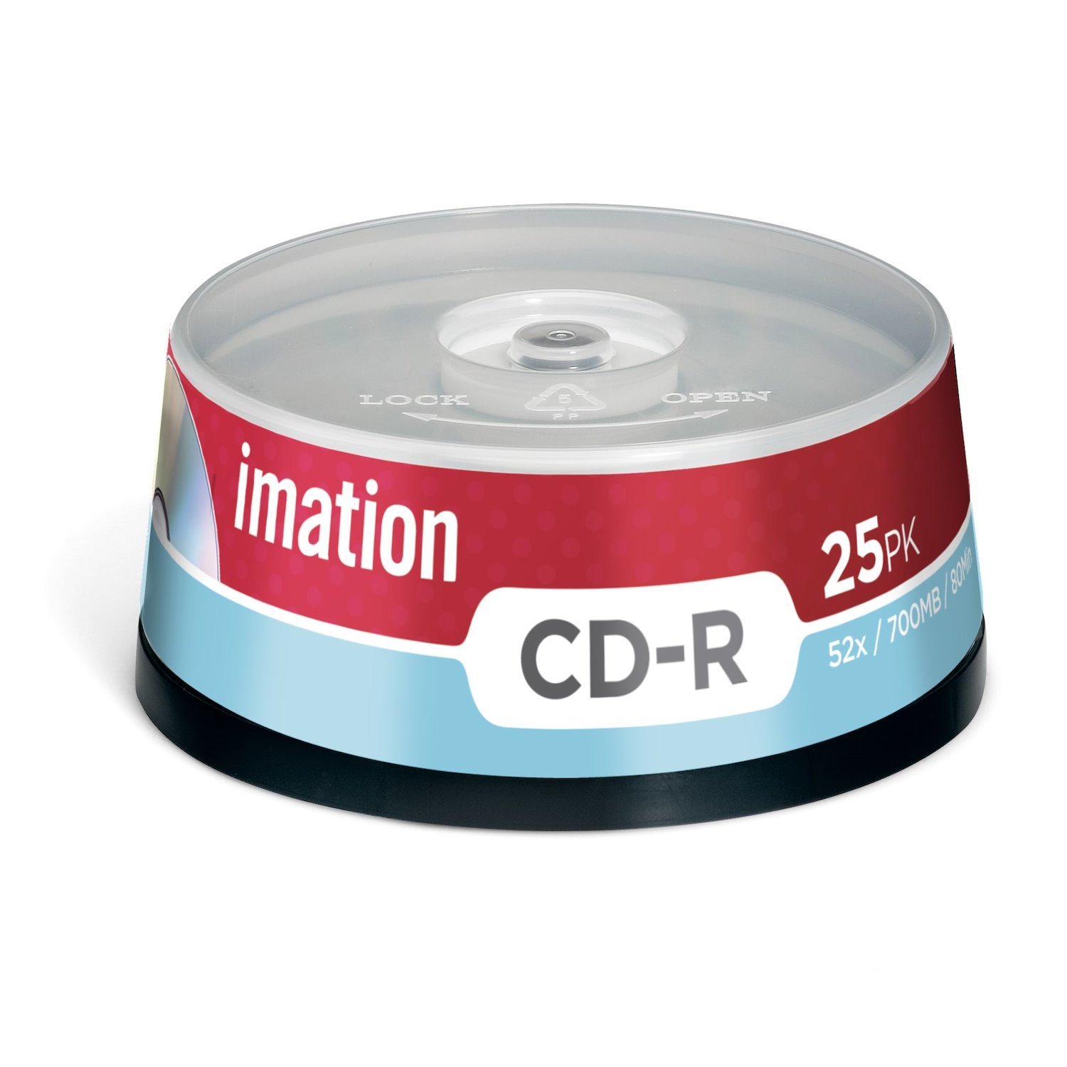 Imation 73000023074 Blank CD CD-R 700 MB 25 PC[S] (Imation CD-R 52X 25PK Spindle 700MB 15-Lang [1Year Warranty])