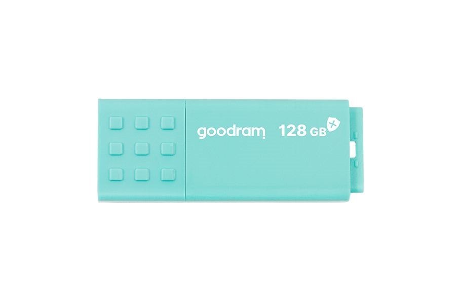 Goodram Ume3 Usb Flash Drive 128 GB Usb Type-A 3.2 Gen 1 [3.1 Gen 1] Turquoise (Goodram 128GB Ume3 Care Usb 3.0Goodram 128GB Ume3 Care Usb 3.0)