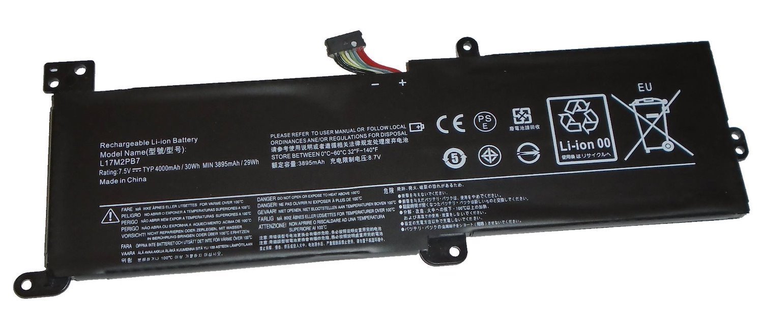 Bti L17M2PB7- Notebook Spare Part Battery (Replacement 2 Cell Battery For Lenovo 320C 330C-14Ikb 15Ikb Replacing Oem Part Numbers L17M2PB7 // 7.56V 4000mAh 30Wh)