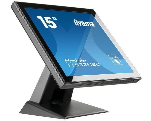 Iiyama T1532MSC-B5X Pos Monitor 38.1 CM [15] 1024 X 768 Pixels Xga Touchscreen (Iiyama ProLite T1532MSC-B5X 15" Projective Capacitive 10PT Touchscreen)