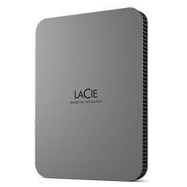 LaCie Mobile Drive Secure External Hard Drive 2 TB Grey (HDD Ext Mobile Drive Usb3.1 Type-C 2TB)