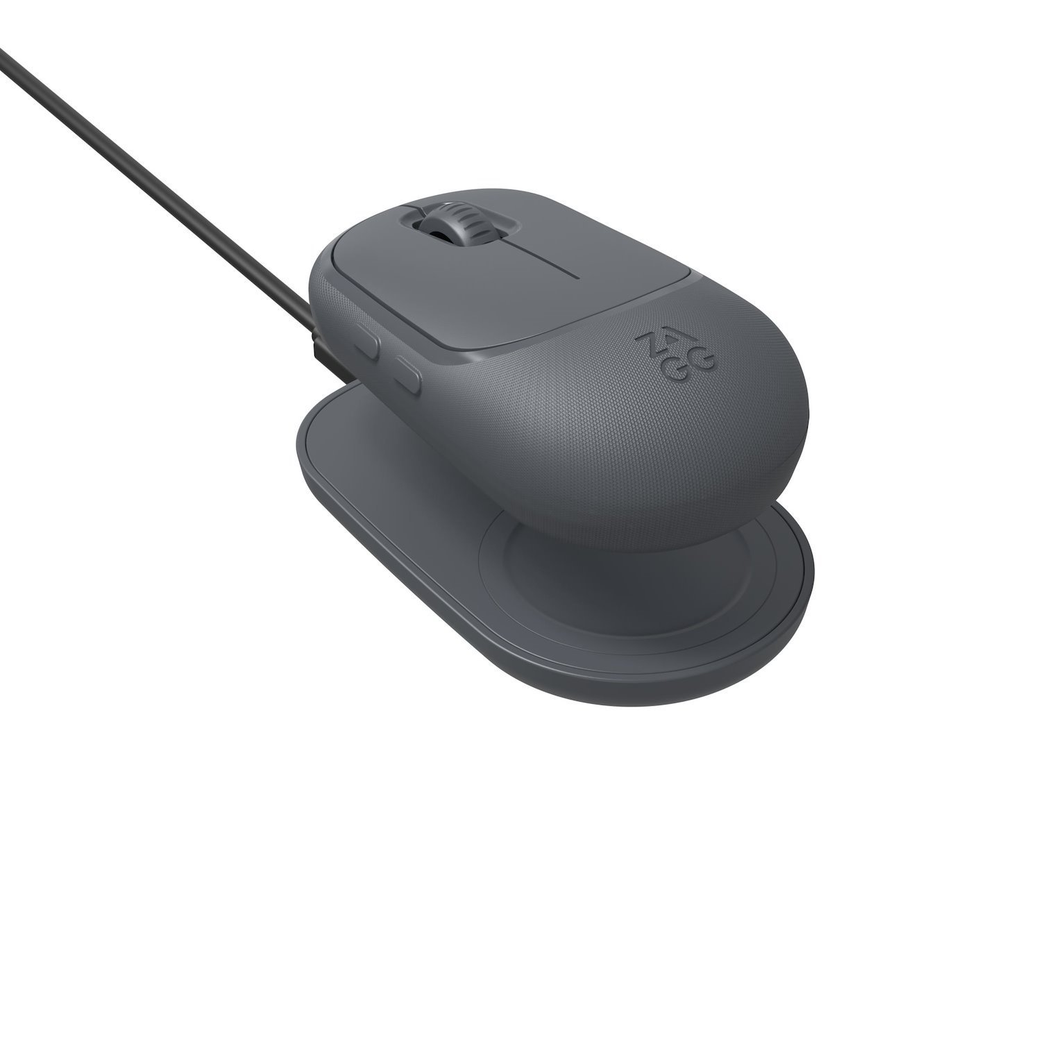 Zagg Accessories-Promouse- Wireless Mouse & Wireless Charge Pad-Charcoal (Zagg Pro - Mouse - Wireless - Bluetooth - Space Grey)