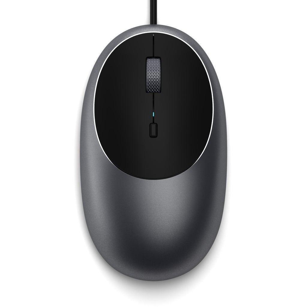 Satechi C1 Mouse Ambidextrous Usb Type-C Ir Led 3200 Dpi (Satechi C1 Usb-C Wired Mouse [SpaceGrey])