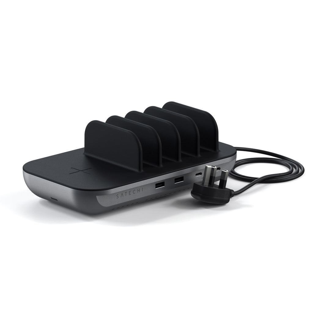 Satechi St-Wcs5pm-Uk Mobile Device Charger Grey Black Indoor (Satechi Dock5 Multi Station Wireless)