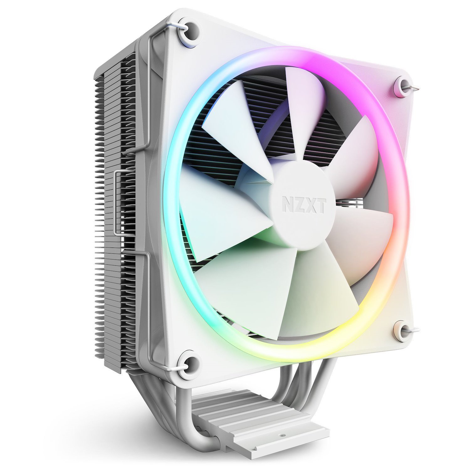 NZXT T120 RGB Processor Air Cooler 12 CM White 1 PC[S] (NZXT T120 RGB Performance 120MM Cpu Cooler - White)