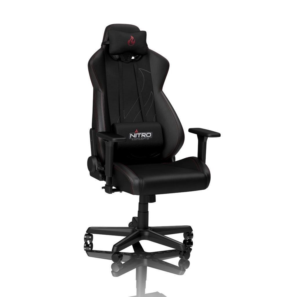Nitro Concepts S300 Ex Universal Gaming Chair Upholstered Padded Seat Black Carbon (Nitro Concepts S300 Ex Gaming Chair - Carbon Black)