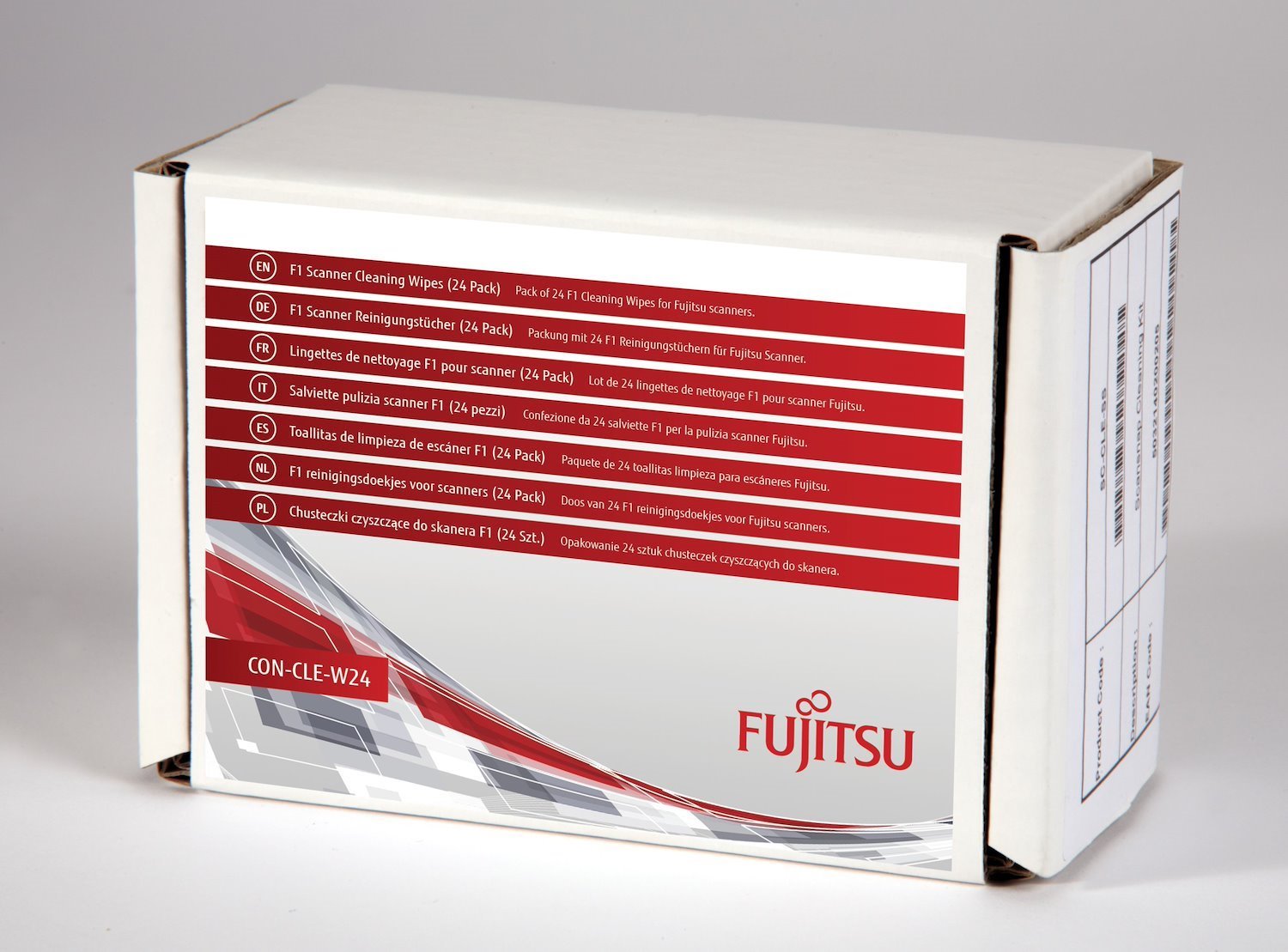 Fujitsu F1 Scanner Cleaning Wipes [24 Pack] (Con-Cle-W24 - Pack Of 24 F1 Cleaning Wipes For Fujitsu Scanners)
