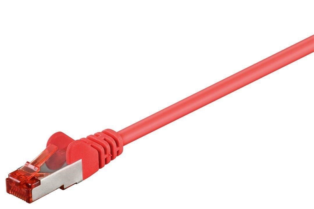 Microconnect SSTP Cat6 0.5M Networking Cable Red S/FTP [S-STP] (S/FTP Cat6 0.5M Red LSZH - PiMF [Pairs In Metal Foil] - 4x2xAWG 28 Cu - Warranty: 300M)
