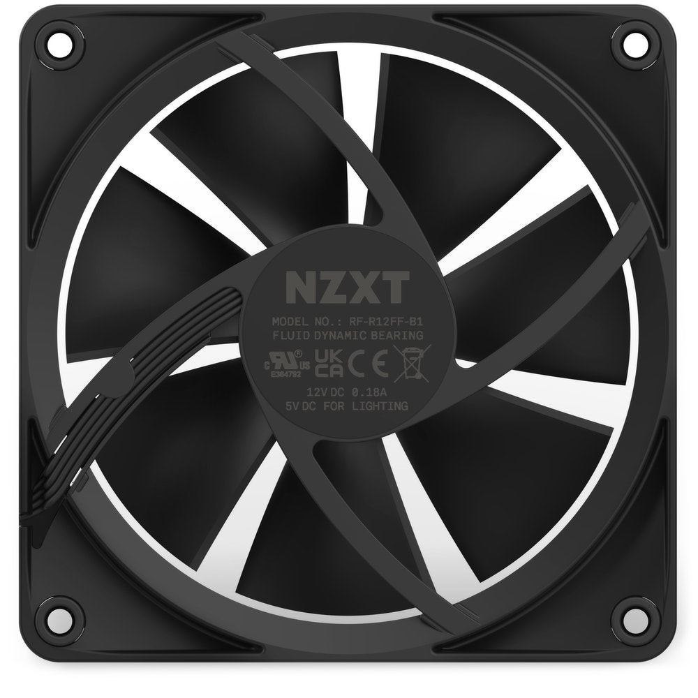 NZXT F120 RGB Computer Case Fan 12 CM Black 1 PC[S] (NZXT F120 RGB 120MM Single [Black])