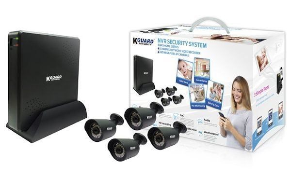 Kguard Mars Home NVR Combo Kit 4 Channel With 4 Cams