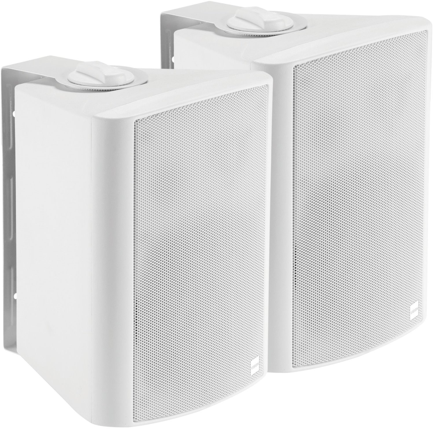 Vision SP-900P Loudspeaker 2-Way White Wired 30 W (Vision Professional Active 5.25 Wall Speakers - Lifetime Warranty - 2 X 15W [RMS] - 2-Way - 1 X Minijack Input / 1 X 2-Phono Input [Summed] - Interna