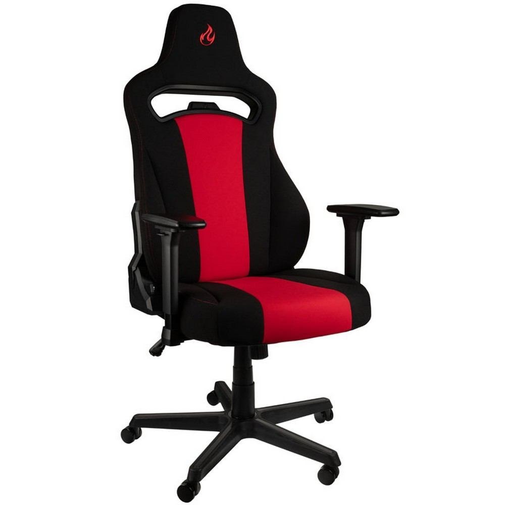 Nitro Concepts E250 PC Gaming Chair Upholstered Seat Black Red (Nitro Concepts E250 Gaming Chair - Black/Red)