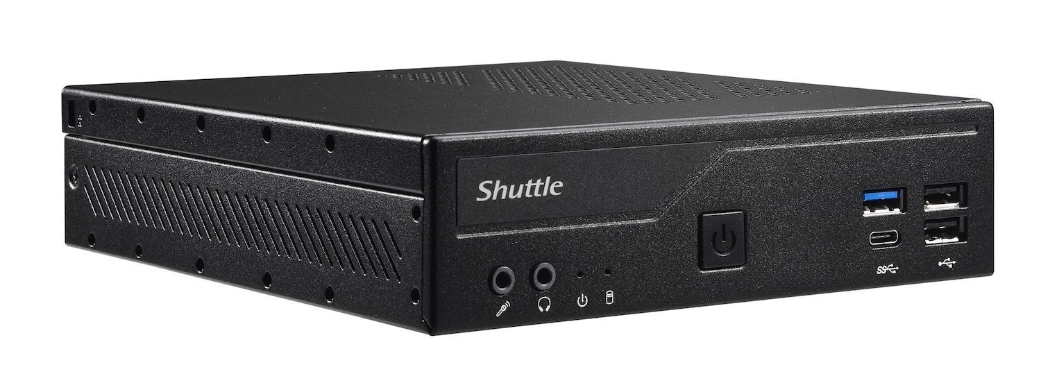 Shuttle Slim PC DH610 S1700 1X Hdmi 2X DP 1X 2.5 2X M.2 2X Lan [Intel 1G + 2.5G] 2X Com 24/7 Permanent Operation Incl. Vesa (Shuttle Barebone XPC Slim DH610 Black)