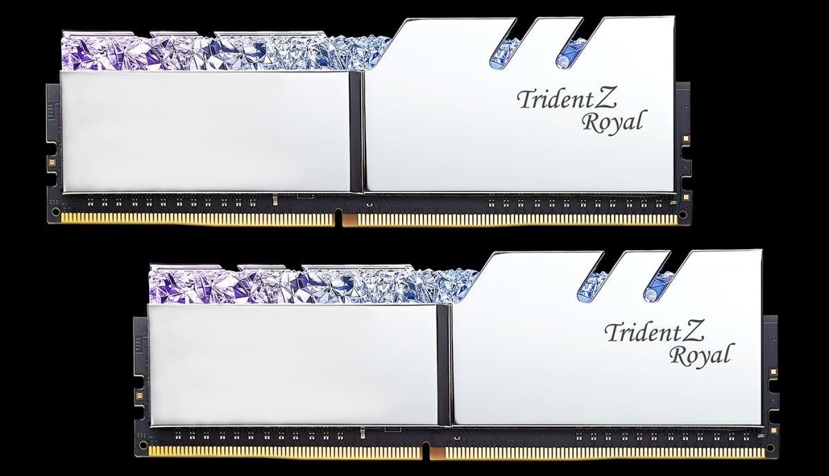 G.Skill Trident Z Royal F4-3000C16D-16GTRS Memory Module 16 GB 2 X 8 GB DDR4 3000 MHz (16GB [8GBx2] Trident Z Royal DDR4 PC24000 3000MHz CL16 Kit)