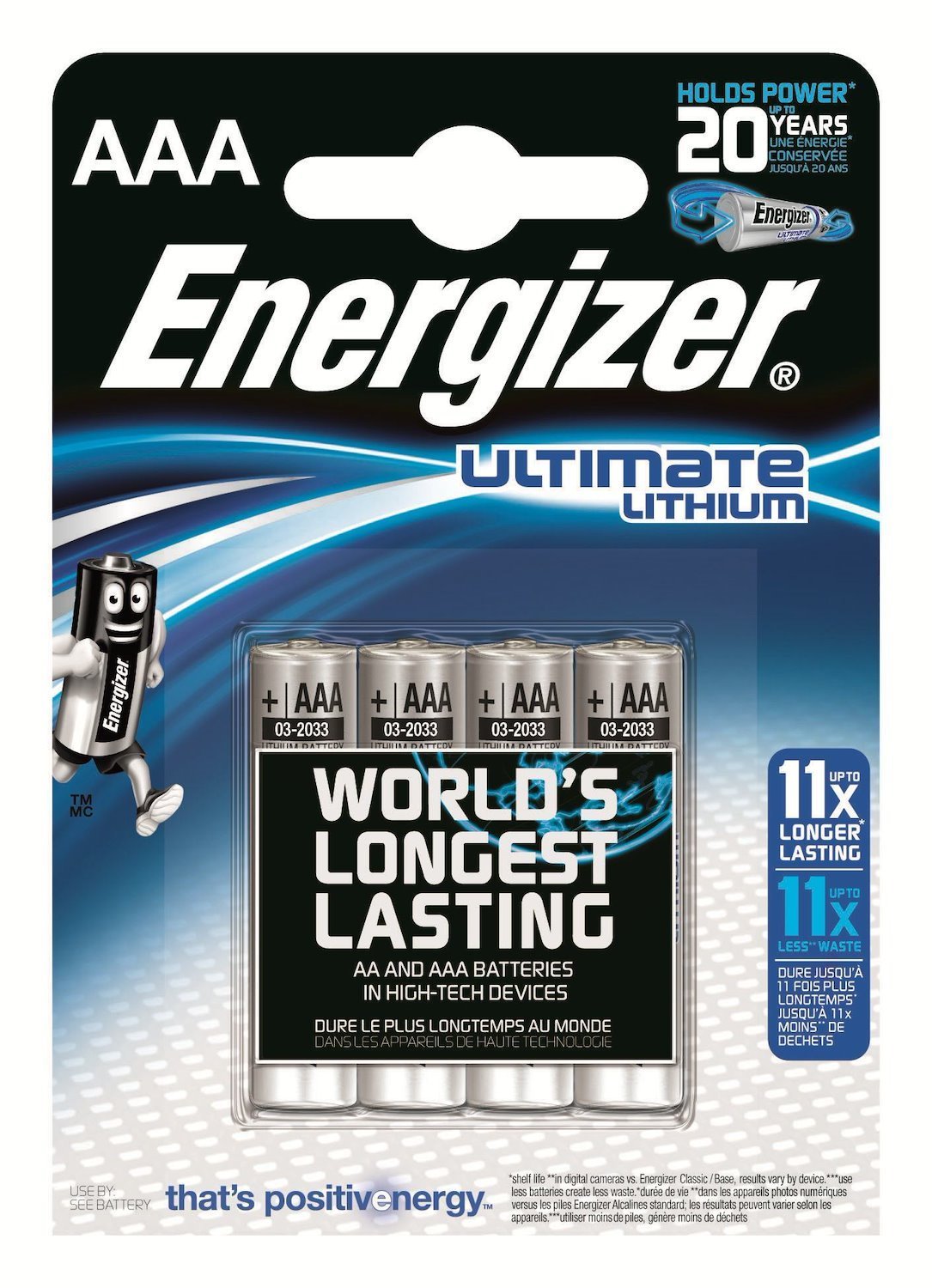 Energizer Enlithiumaaap4 (1X4 Energizer Ultimate Lithium - Micro Aaa LR 03 1 5V - Warranty: 12M)