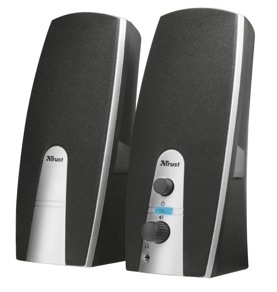 Trust MiLa 2.0 Speaker Set Loudspeaker Black Silver Wired 5 W (Trust Mila 2.0 Speaker Set)