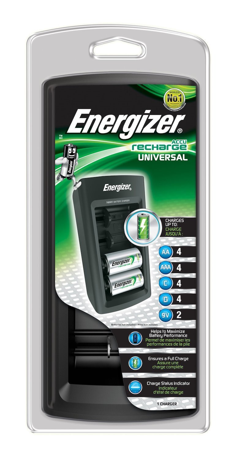 Energizer Universal Charger Battery Charger Ac (Universal Charger Ac - Warranty: 12M)