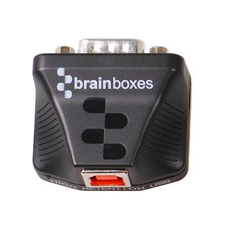 Brainboxes Us-235 Cable Gender Changer RS232 Usb Black (Usb 1 Port RS232 - Us-235 RS232 Usb Black - Warranty: 1188M)