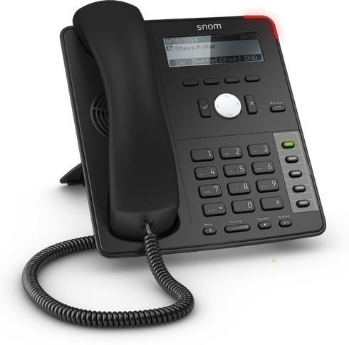 Snom D712 Ip Phone Black 4 Lines (Snom Voip Corded Desk Phone D712)