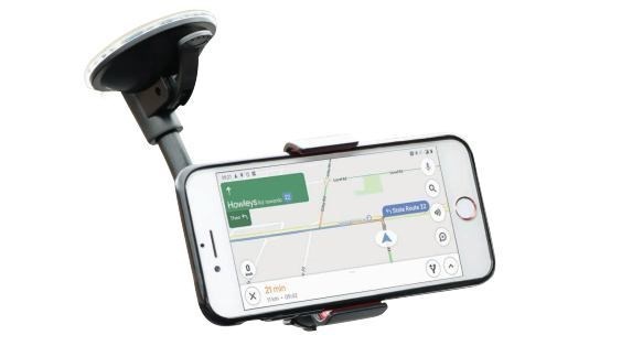 Mobilis 001287 Holder Passive Holder Mobile phone/Smartphone Black (Unviersal Car Flexible Suction - Mount With Smartphone Clip)