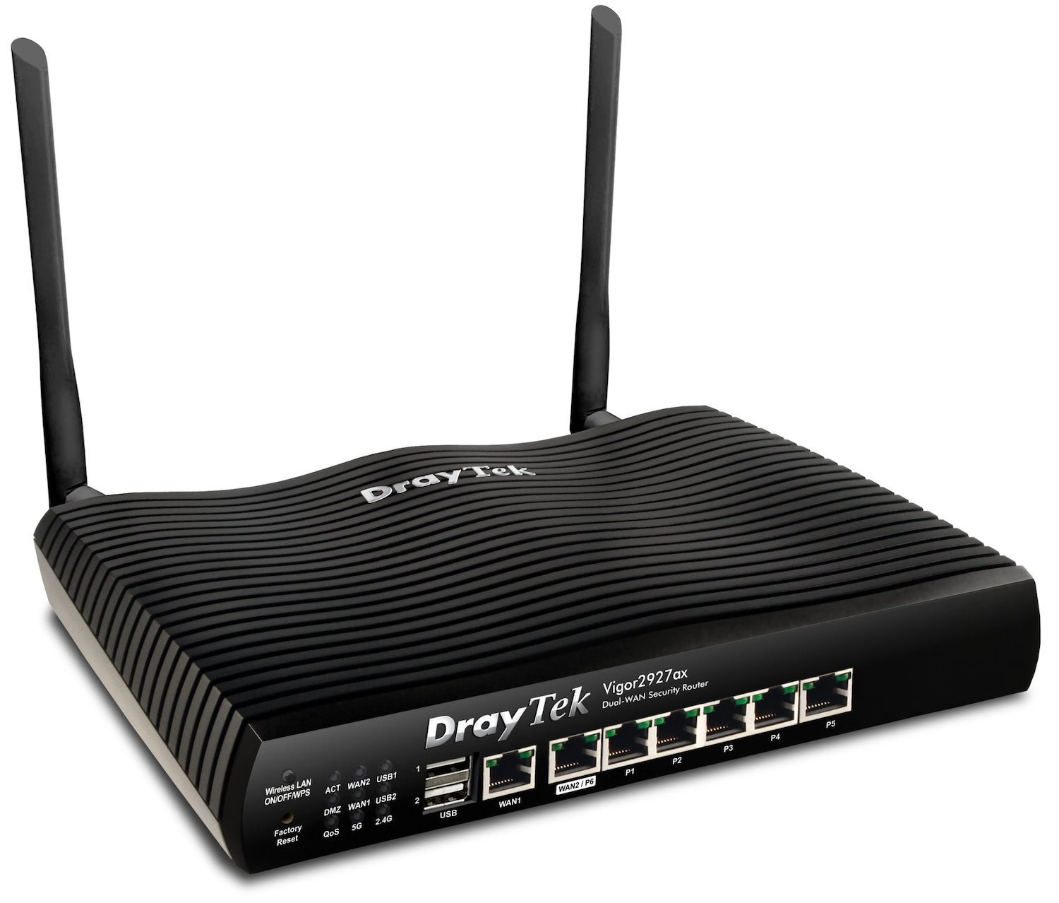 Draytek Vigor 2927Ax Wireless Router Gigabit Ethernet Dual-Band [2.4 GHz / 5 GHz] Black (Draytek Vigor 2927Ax-K Router)
