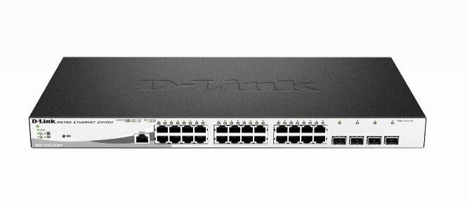 D-Link DGS-1210 DGS-1210-28MP 24 Ports Manageable Ethernet Switch - Gigabit Ethernet - 10/100/1000Base-T, 1000Base-X