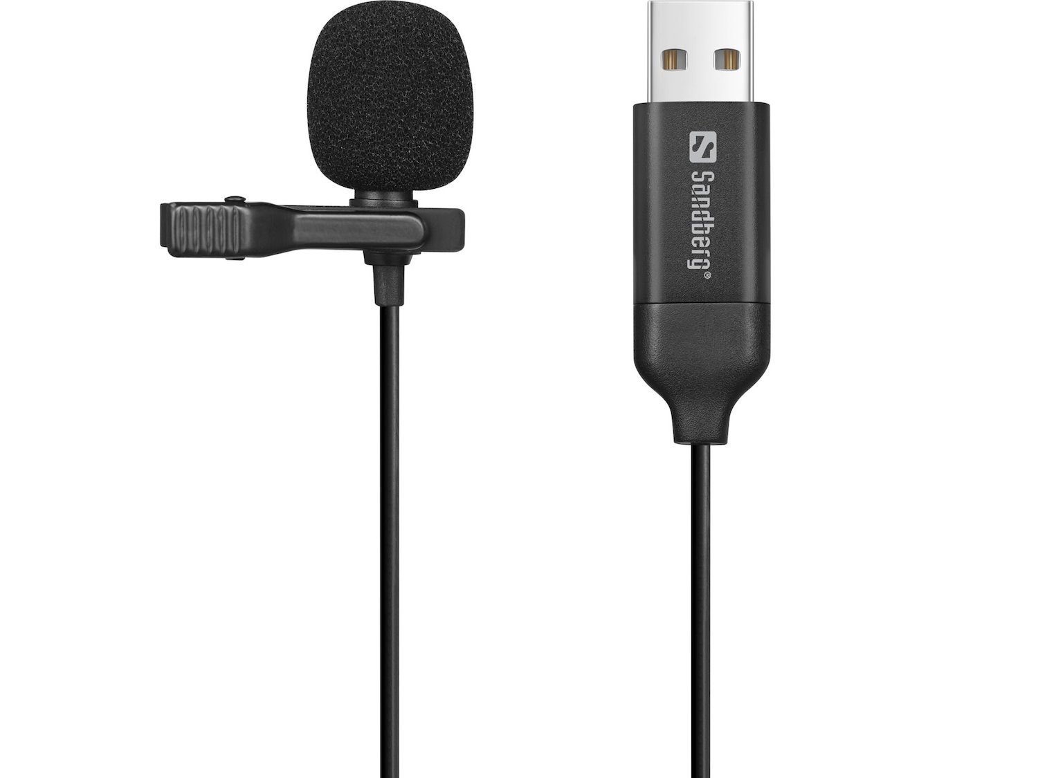 Sandberg Streamer Usb Clip Microphone (Streamer Usb Clip Microphone - Warranty: 60M)