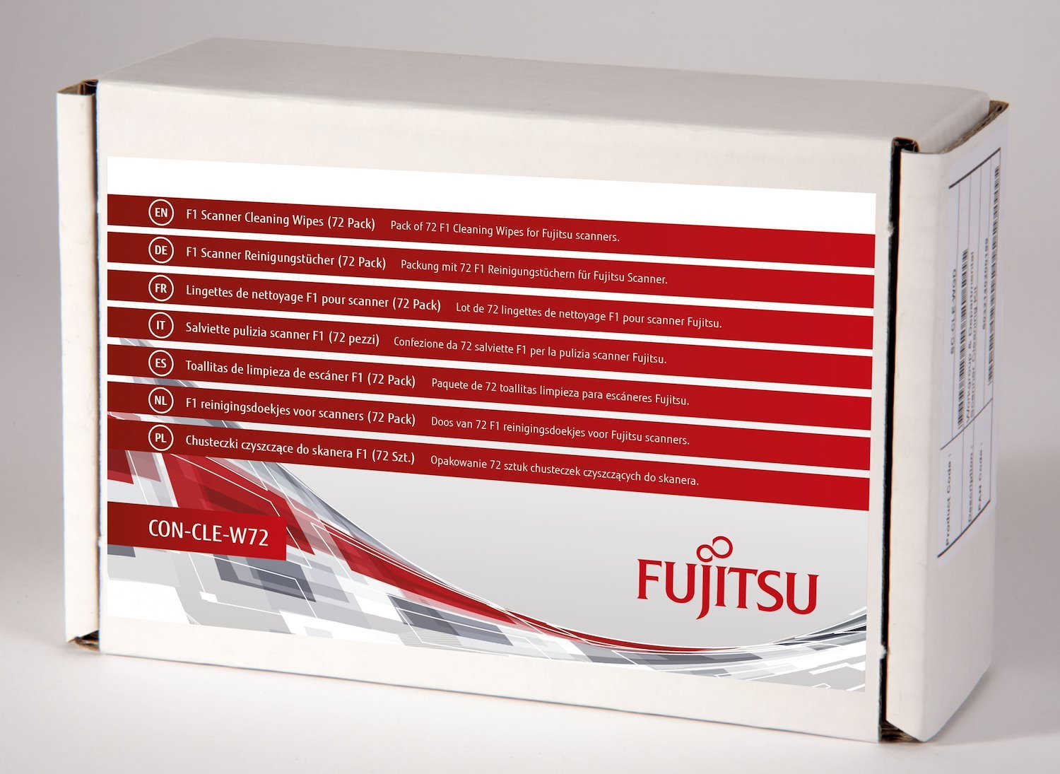 Fujitsu F1 Scanner Cleaning Wipes [72 Pack] (Scanner Cleaning Kit [WGD] 72 Pack)