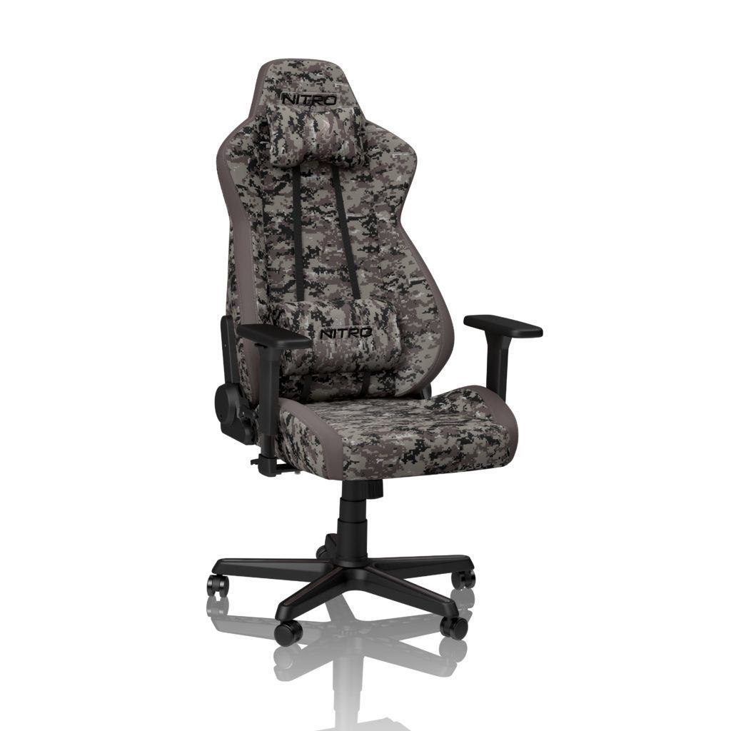 Nitro Concepts S300 Padded Seat Padded Backrest (Nitro Concepts S300 Fabric Gaming Chair - Urban Camo)