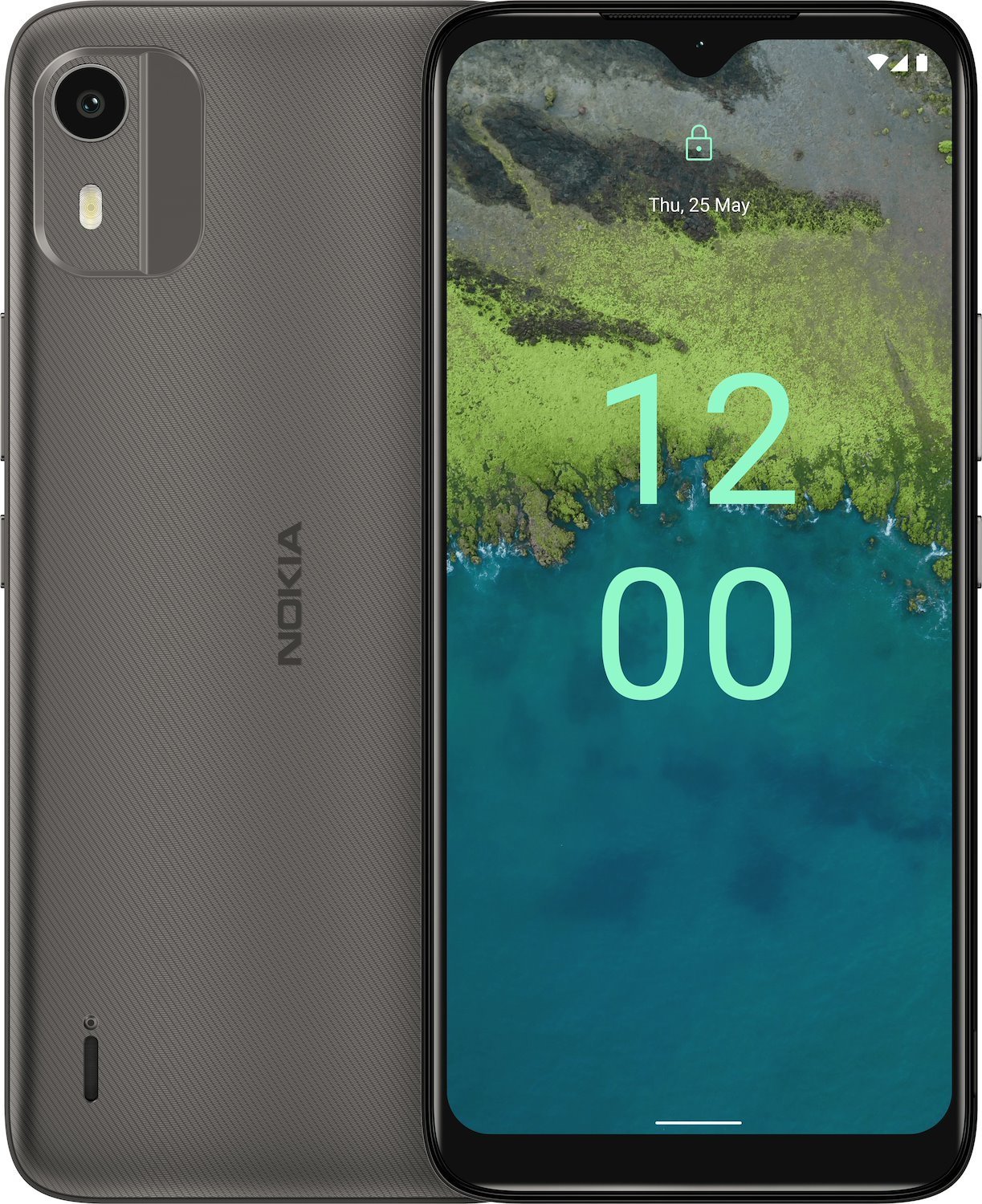 Nokia C C12 16 CM [6.3] Dual Sim Android 12 Go Edition 4G Micro-USB 2 GB 64 GB 3000 mAh Charcoal (Nokia C12 Charcoal)