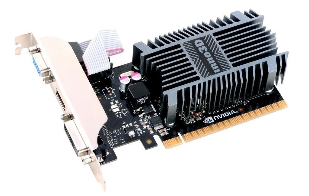Inno3D Geforce GT 710 LP (Inno3D Nvidia GeForce GT710 2GB DDR3 Low Profile Silent Graphics Card)