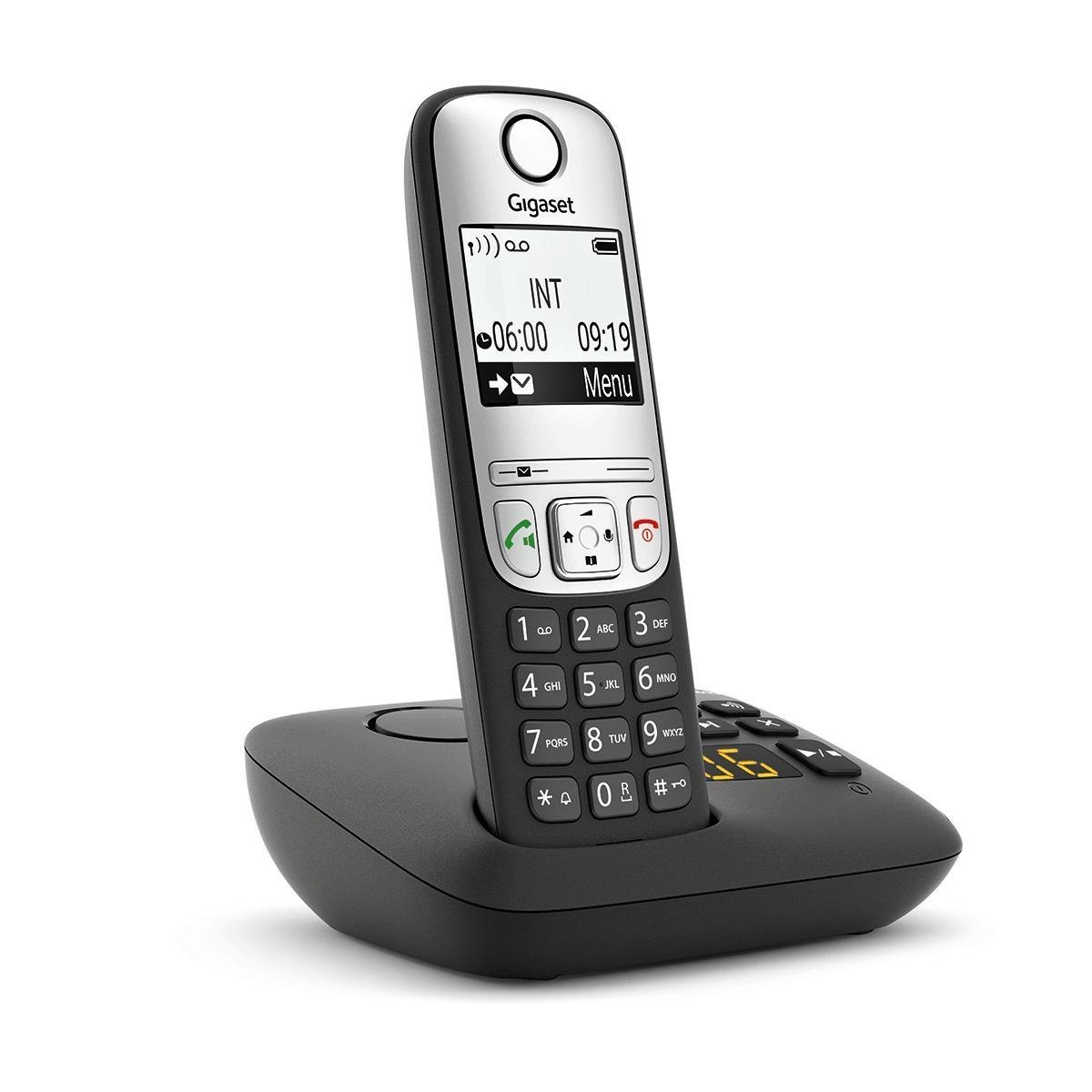 Gigaset A690a Analog/DECT Telephone Caller Id Black (Gigaset A690a Single Dect)