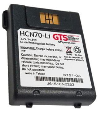 GTS Hcn70-Li Handheld Mobile Computer Spare Part Battery (Cn70/Cn70e Li Ion 4000 3.7V - 318-043-002)