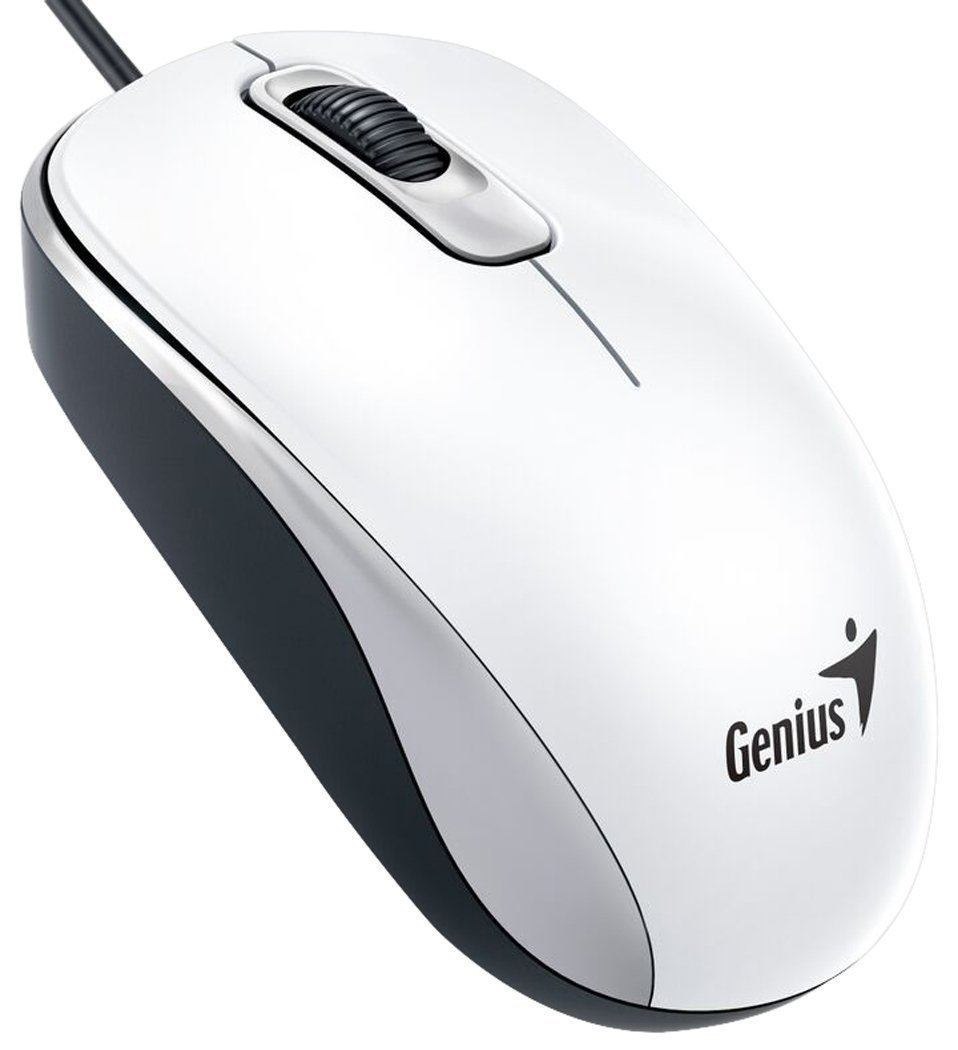 Genius DX-110 Mouse Ambidextrous Usb Type-A Optical 1000 Dpi (Genius DX-110 Wired Usb Plug And Play Mouse 1000 Dpi Optical Tracking 3 Button With Scroll Wheel Ambidextrous Design With 1.5M Cable W