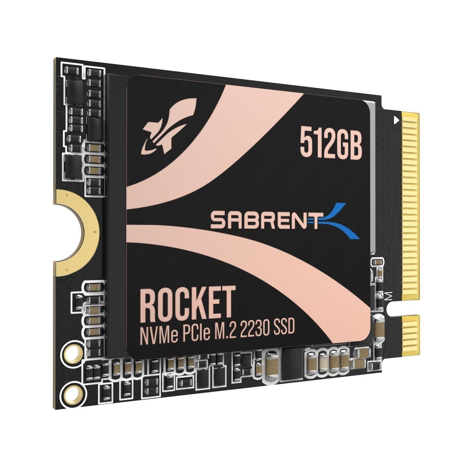 Sabrent SB-2130-512 Internal Solid State Drive M.2 512 GB Pci Express 4.0 3D TLC NVMe (Sabrent 2230 M.2 NVMe Gen 4 512GB SSD 5000MB/s)