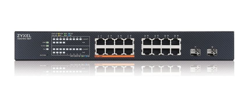 ZYXEL XMG1915 XMG1915-18EP 16 Ports Manageable Ethernet Switch - 2.5 Gigabit Ethernet, 10 Gigabit Ethernet - 2.5GBase-T, 10GBase-X