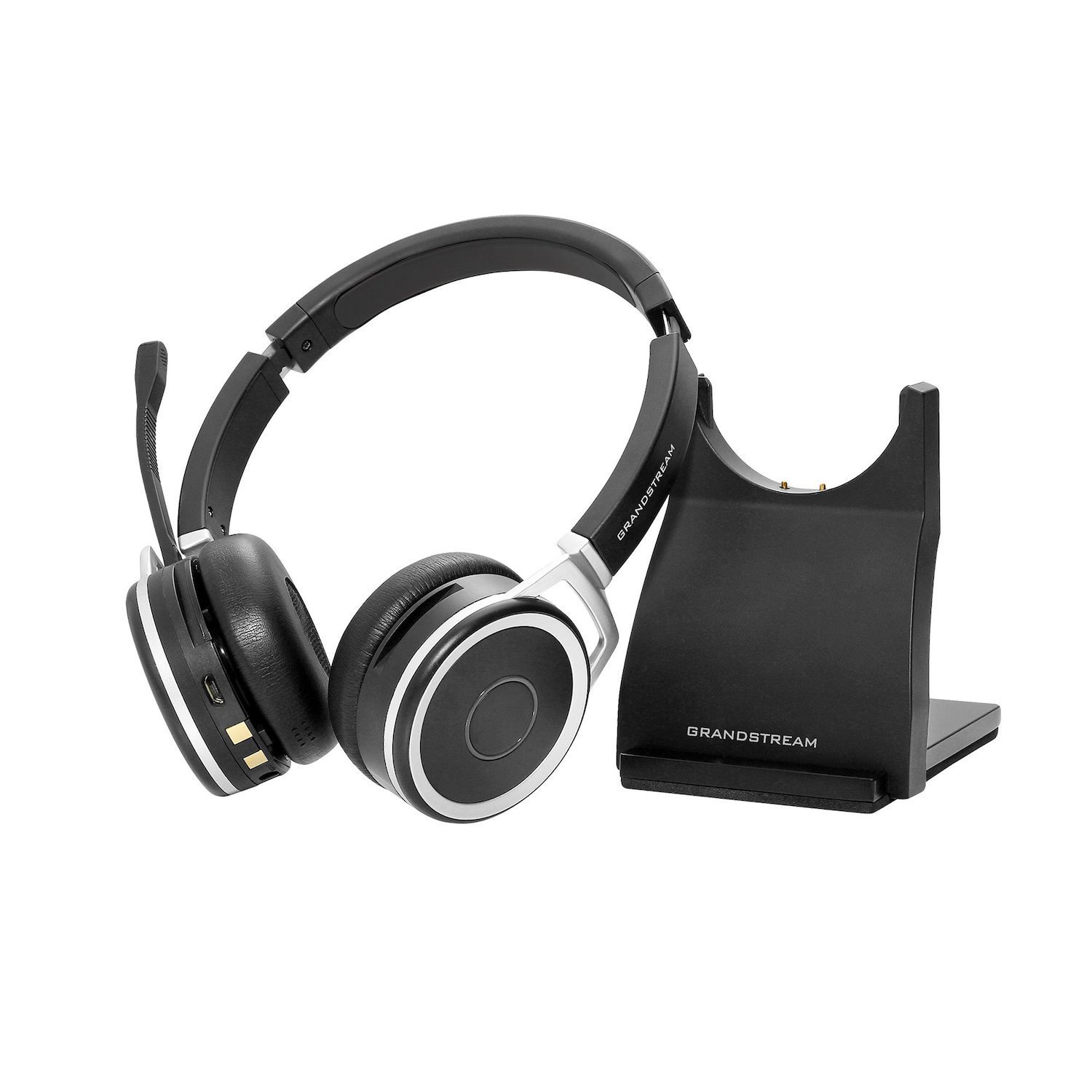 Grandstream Networks Guv3050 Headphones/Headset Wireless Head-Band Office/Call Center Usb Type-A Bluetooth Black Silver (Headphones/Headset Wireless - Head-Band Office/Call Center - Usb Type-A Blueto