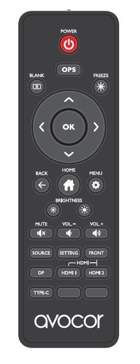 Avocor Remote For Ave-30-A / Ave-40 Series Displays (Avc-Rem400 For Ave-30-A Series)