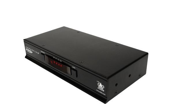 Adder Av4pro-Dvi KVM Switch Rack Mounting Black (Pro: 4 Port - Usb 2.0 Dvi - And Audio KVM Switch. Uk - Power Supply. - Warranty: 24M)