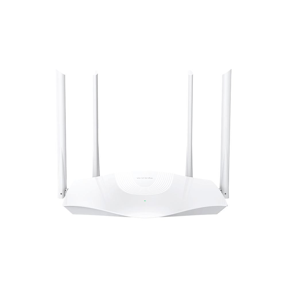 Tenda RX3 Wireless Router Gigabit Ethernet Dual-Band [2.4 GHz / 5 GHz] White (Tenda Ax1800 Dual Band Gigabit WiFi6 Router)