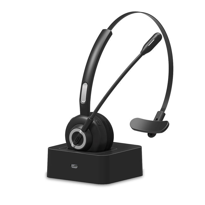 Edis Ec143 Headphones/Headset Wireless Head-Band Office/Call Center Micro-USB Bluetooth Black (Edis Headset Bluetooth Single)