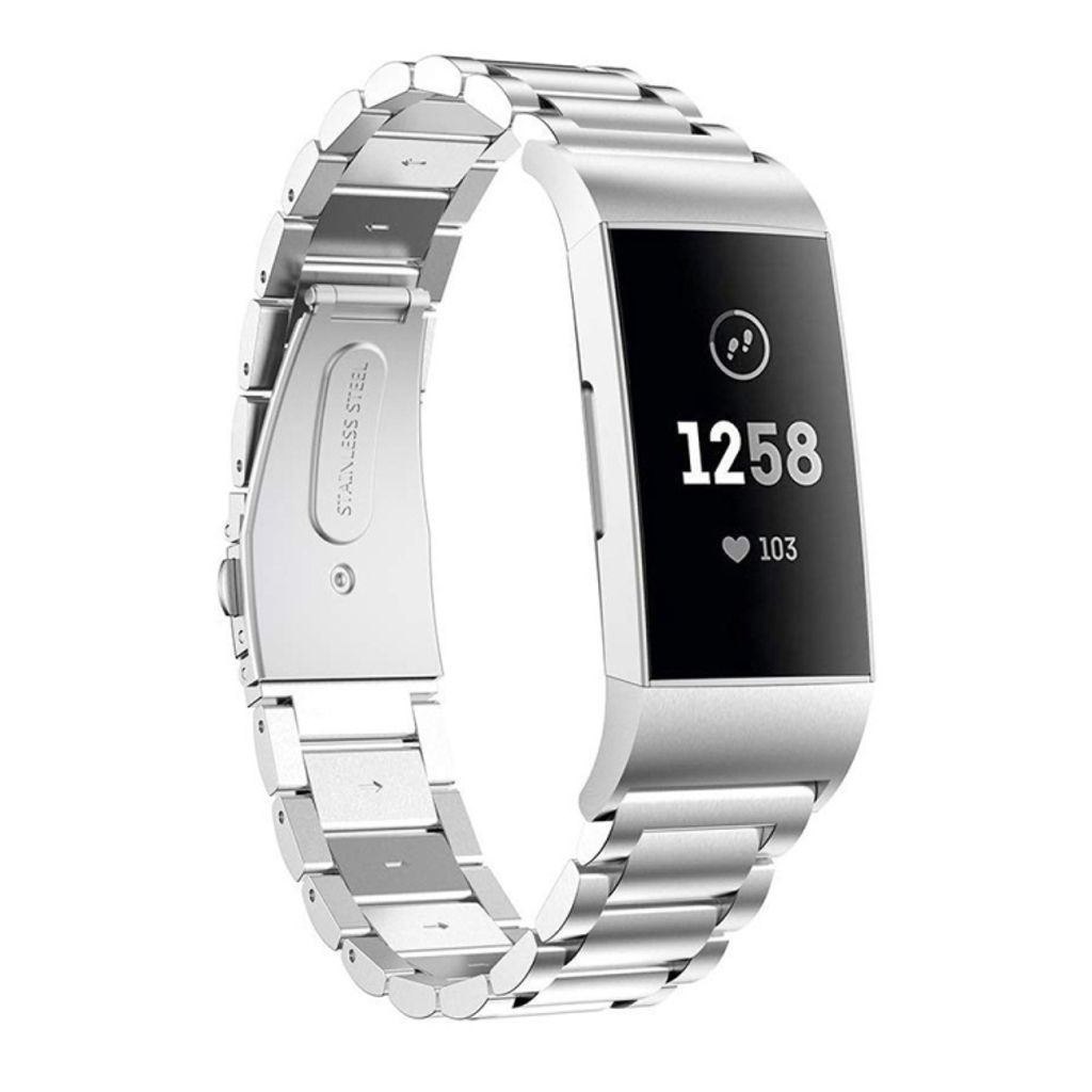 Fitbit Charge 3 Stainless Steel Watch Strap - Silver