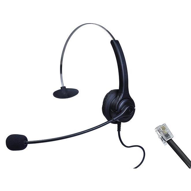 Edis Ec146 Headphones/Headset Wired Head-Band Office/Call Center Black (Edis Headset RJ9 Single)