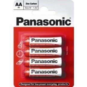 Panduit Panasonic Zinc Batteries Aa R6 1.5V [Pack 4] - Panar6rb4